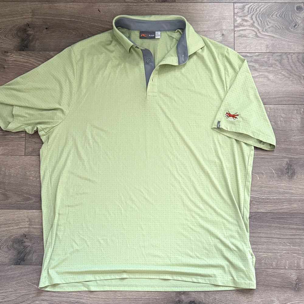 Men's Light Green Polo Shirt with Embroidered Logo